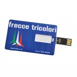 CHIAVETTA USB CARTA DI CREDITO 8GB FRECCE TRICOLORI