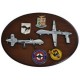 CREST ARALDICO AEREI MQ-9A PREDATOR MQ-1C PREDATOR A+ AERONAUTICA MILITARE MIS CM 22,5 X 17,5