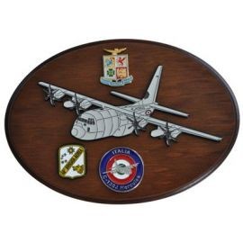 CREST ARALDICO AEREI C-130J HERCULES II AERONAUTICA MILITARE MIS CM 22,5 X 17,5