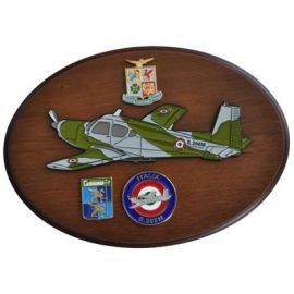 CREST ARALDICO AEREI S.208M AERONAUTICA MILITARE MIS CM 22,5 X 17,5