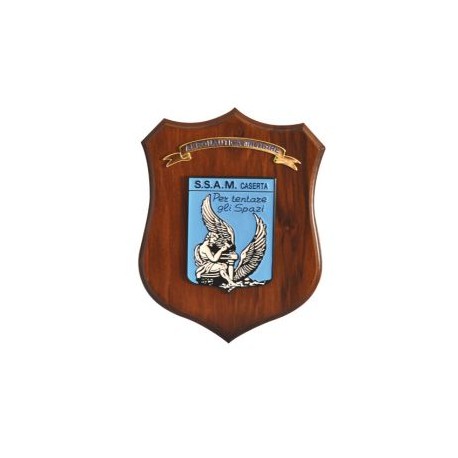 CREST ARALDICO CON STEMMA S.S.A.M CASERTA MIS CM 22,5 X 17,5