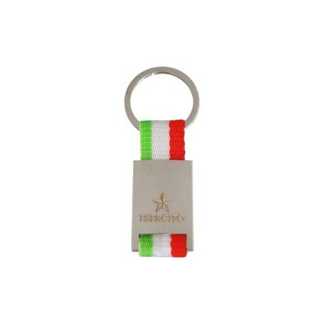 PORTACHIAVI METALLO/TESSUTO BANDIERA ITALIANA ESERCITO