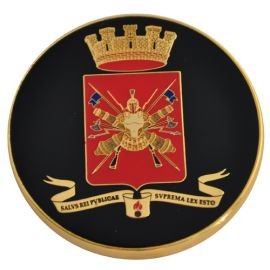 FERMACARTE IN METALLO SMALTATO ESERCITO ITALIANO ARALDICO