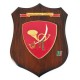 CREST ARALDICO CON STEMMA BRIGATA BERSAGLIERI GARIBALDI MIS CM 22,5 X 17,5
