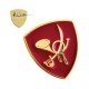 DISTINTIVO CON SPILLA SMALTO A FREDDO BRIGATA BERSAGLIERI GARIBALDI