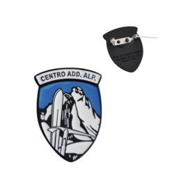 DISTINTIVO CON SPILLA SMALTO A FREDDO CENTRO ADDESTRAMENTO ALPINO