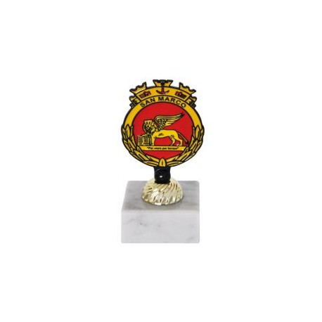 TROFEINO IN METALLO LOGO SMALTATO BRIGATA MARINA SAN MARCO