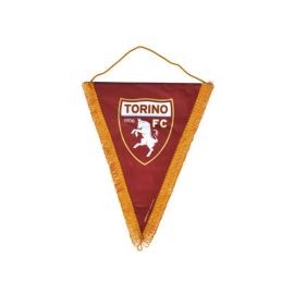 GAGLIARDETTO TRIANGOLARE IN RASO LOGO UFFICIALE TORINO FC 14X17 CM