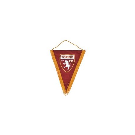 GAGLIARDETTO TRIANGOLARE IN RASO LOGO UFFICIALE TORINO FC 14X17 CM