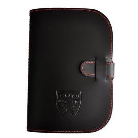 NOTES IN ECOPELLE NERA TORINO FC 17X12 CM FOGLI COLOR AVORIO