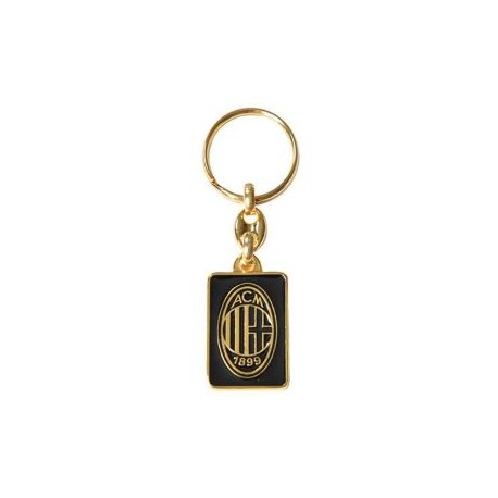 PORTACHIAVI IN METALLO SMALTATO RETTANGOLARE LOGO UFFICIALE MILAN