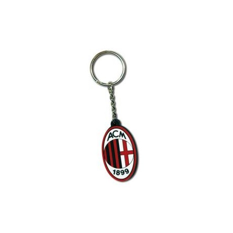 PORTACHIAVI GOMMA MORBIDA LOGO UFFICIALE MILAN