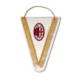 GAGLIARDETTO TRIANGOLARE GRANDE 35X25 CM LOGO UFFICIALE MILAN