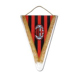 GAGLIARDETTO TRIANGOLARE GRANDE 25X35 CM LOGO UFFICIALE MILAN