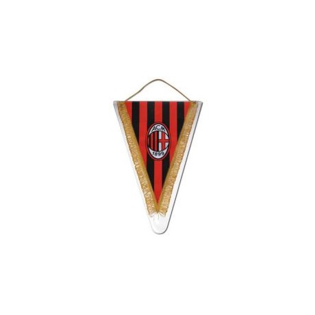 GAGLIARDETTO TRIANGOLARE GRANDE 25X35 CM LOGO UFFICIALE MILAN