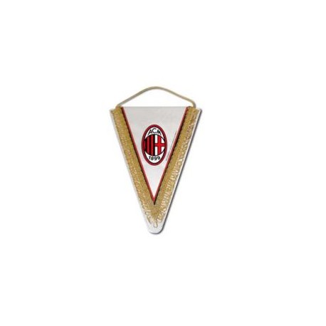 GAGLIARDETTO TRIANGOLARE PICCOLO 14X17 CM LOGO UFFICIALE MILAN