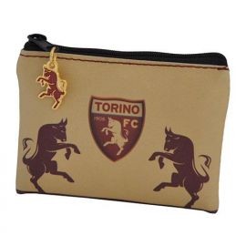 PORTAMONETE ECOPELLE SEMPRE FORZA TORO 10,5X9,5 CM TORINO FC