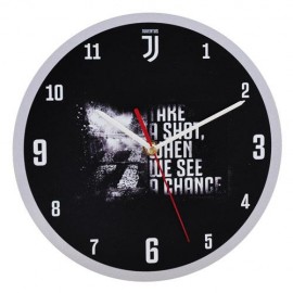 OROLOGIO DA PARETE ROTONDO IN PLEXIGLASS JUVENTUS DIAMETRO 24 CM