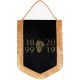 GAGLIARDETTO 20X28 CM NERO BIFACCIALE 120 MILAN