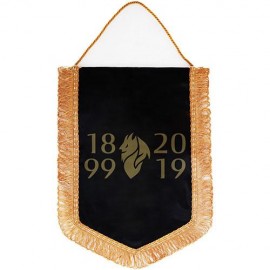 GAGLIARDETTO 20X28 CM NERO BIFACCIALE 120 MILAN