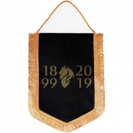 GAGLIARDETTO 20X28 CM NERO BIFACCIALE 120 MILAN