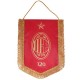 GAGLIARDETTO 20X28 CM NERO BIFACCIALE 120 MILAN