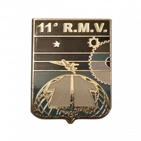 DISTINTIVO DA CAMICIA 25X32MM IN METALLO CON STEMMA 11 RMV