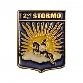 DISTINTIVO DA CAMICIA 25X32MM IN METALLO CON STEMMA 2 STORMO
