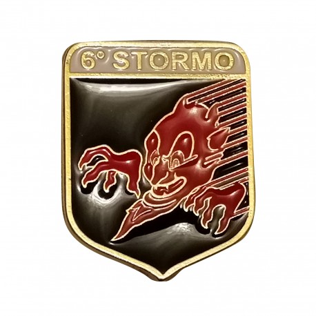 SPILLA DA CAMICIA 25X32MM IN METALLO CON STEMMA 6 STORMO