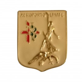 DISTINTIVO DA CAMICIA 25X32MM IN METALLO CON STEMMA AEROPORTO LINATE