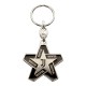 PORTACHIAVI STELLA JUVENTUS IN METALLO NIKEL LOGO SMALTATO UN COLORE NER