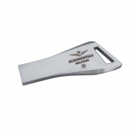 CHIAVETTA USB CAPACITA' 16 GB, CORPO IN ALLUMINIO CROMATO LUCIDO CON MECCANISMO A ROTAZIONE PER PROTEGGERE IL CONNETTORE