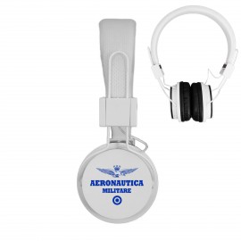 CUFFIE WIRELESS SENZA FILI PIEGHEVOLI, FASCIA IN TESSUTO CON AURICOLARI IN PVC RIVESTITI REGOLABILI