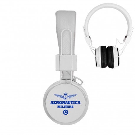 CUFFIE WIRELESS SENZA FILI PIEGHEVOLI, FASCIA IN TESSUTO CON AURICOLARI IN PVC RIVESTITI REGOLABILI