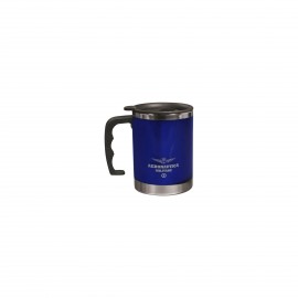 TAZZA TERMICA, CON IMPUGNATURA ERGONOMICA E TAPPO IN PLASTICA, CAPACITA' 400 ML DIMENSIONI 8,5 X 11,9 CM