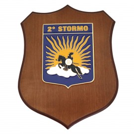 CREST ARALDICO 2° STORMO AERONAUTICA MILITARE MIS CM 22,5 X 17,5