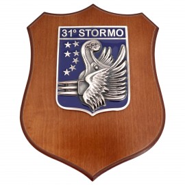 CREST ARALDICO 31° STORMO AERONAUTICA MILITARE MIS CM 22,5 X 17,5