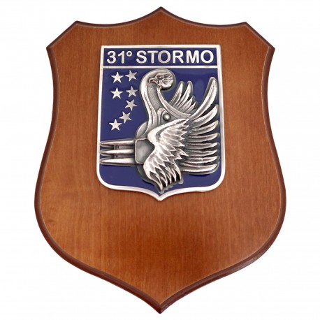 CREST ARALDICO 31° STORMO AERONAUTICA MILITARE MIS CM 22,5 X 17,5