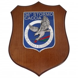 CREST ARALDICO 36° STORMO AERONAUTICA MILITARE MIS CM 22,5 X 17,5