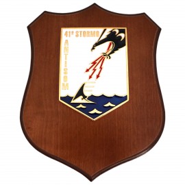 CREST ARALDICO 41° STORMO AERONAUTICA MILITARE MIS CM 22,5 X 17,5C