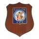 CREST IN METALLO SMALTATO BASE LEGNO CL3 22,50 X 17,50 STEMMA CSAM 3RA