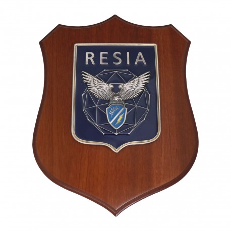 CREST IN METALLO SMALTATO BASE LEGNO CL3 22,50 X 17,50 REPARTO SISTEMA I