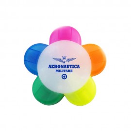EVIDENZIATORE A FORMA DI FIORE A 5 COLORI