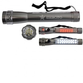 TORCIA LED CON LUCE SUL MANICO ESERCITO