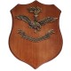 CREST IN METALLO SMALTATO SU BASE IN LEGNO CL12 25 X 18 CM COMANDO AVIAZIONE