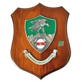 CREST ARALDICO CON STEMMA COMANDO TRUPPE ALPINE 22,5X17,5 CM ESERCITO