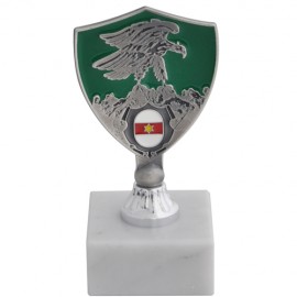 TROFEINO IN METALLO LOGO SMALTATO COMANDO TRUPPE ALPINE ESERCITO