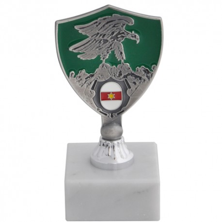 TROFEINO IN METALLO LOGO SMALTATO COMANDO TRUPPE ALPINE ESERCITO