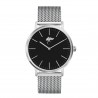 OROLOGIO QUADRANTE NERO FIAMMA CC - CINTURINO IN MAGLIA METALLO