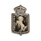DISTINTIVO DA CAMICIA 23X38MM IN METALLO CON STEMMA 4 STORMO CACCIA